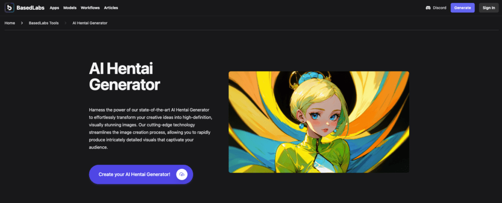 Best AI Hentai Generators for Adult Content Creation (2024) 3 Basedlabs AI Hentai Generator